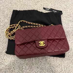 INSPIRED C BAG - Maroon Quilted bag